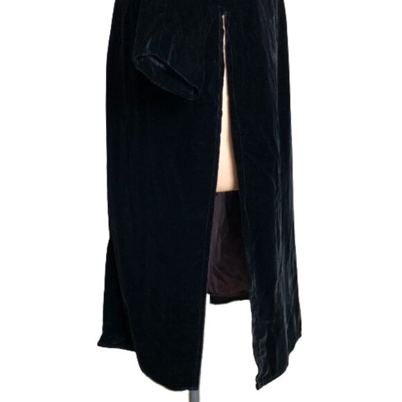 Vintage velvet lace up back beaded sequin dress - Picture 5 of 16